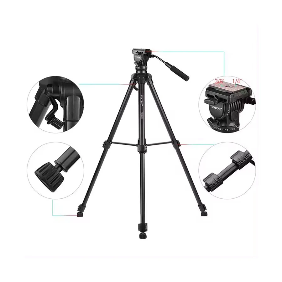 Yunteng VCT-880 Camera Tripod with Pan Head 165 cm 5 kg Load