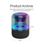 Z5 RGB মিনি পোর্টেবল ওয়্যারলেস ব্লুটুথ স্পিকার – 5W, LED লাইট ইফেক্ট সহ
