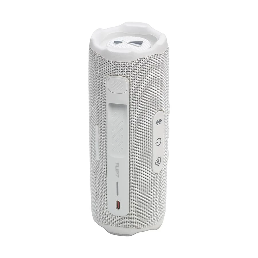 JBL Flip 7 Waterproof White Portable Bluetooth Speaker