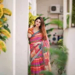 ব্লাউজ পিসসহ ডিজিটাল প্রিন্ট শাড়ি