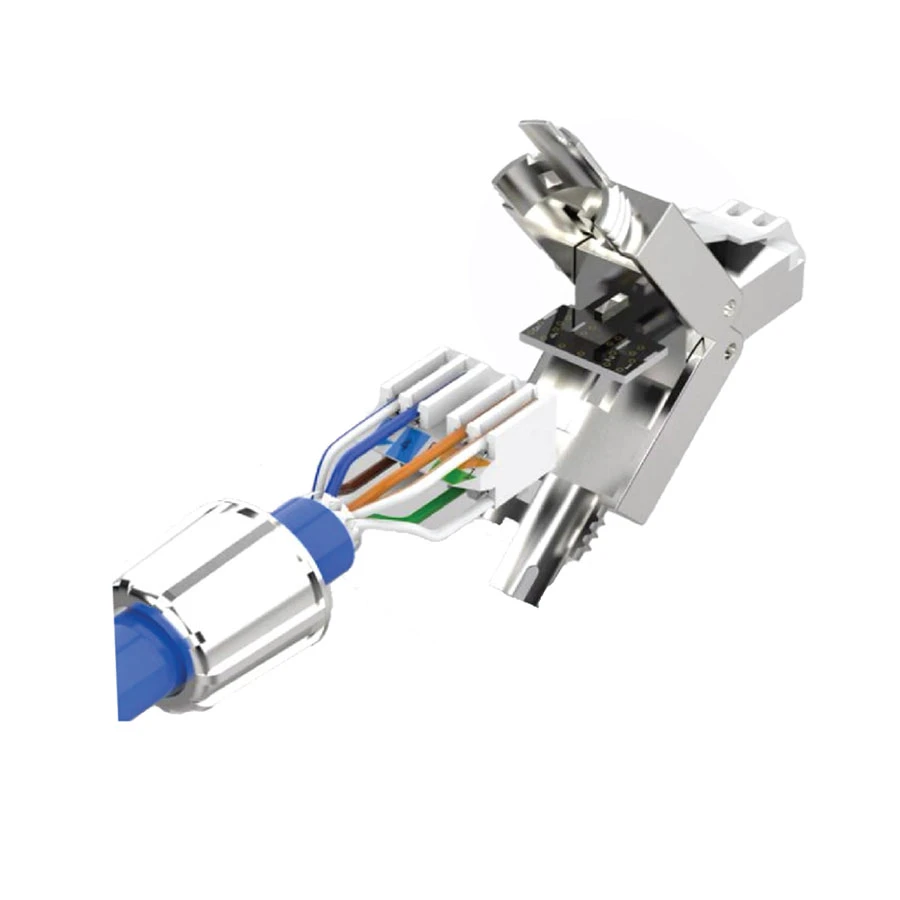 Safenet CAT-6A Shielded Toolless RJ45 Connector (46-4002WT)