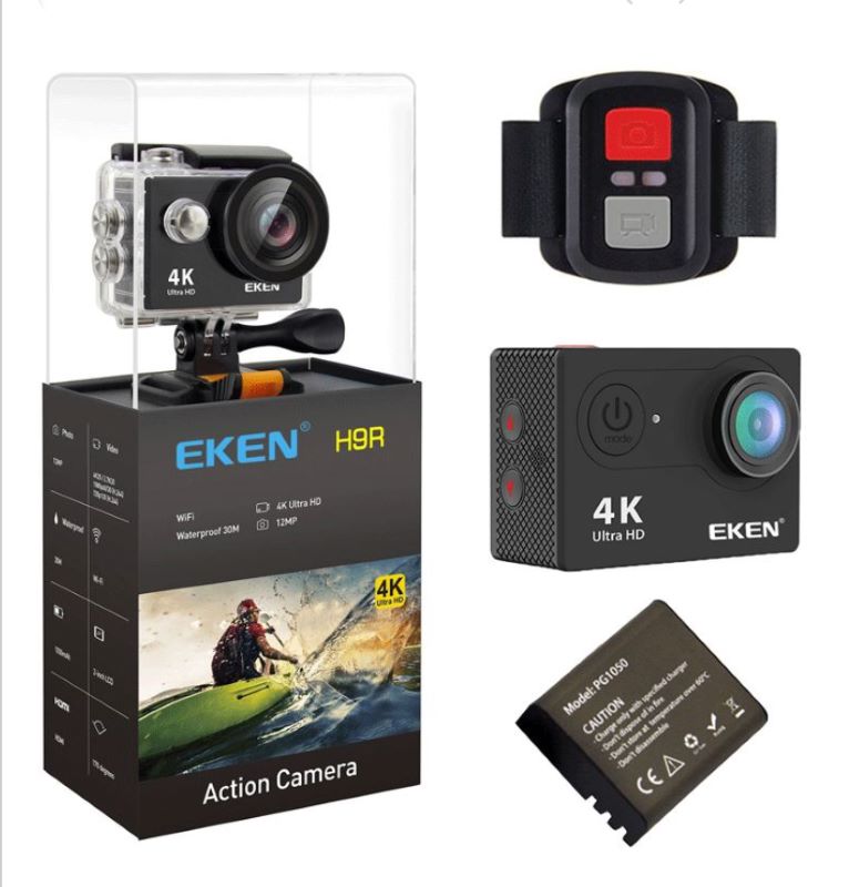 EKEN H9R Action Camera + All Accessories