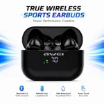 Awei T29P ANC গেমিং ট্রু ওয়্যারলেস ইয়ারবাডস – Bluetooth 6.0, IPX6