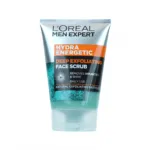 L'Oreal Men Expert Hydra Energetic ডিপ এক্সফোলিয়েটিং ফেস স্ক্রাব 100ml