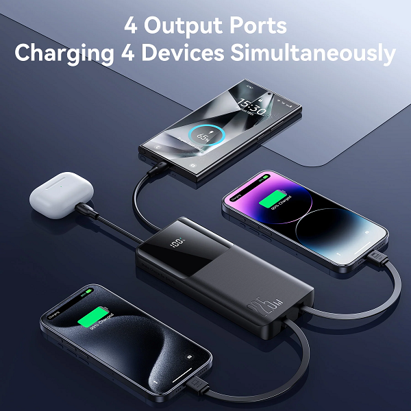 Joyroom JR-PBF19 22.5W Fast Charging Power Bank – 10000mAh Quad Output Portable Charger
