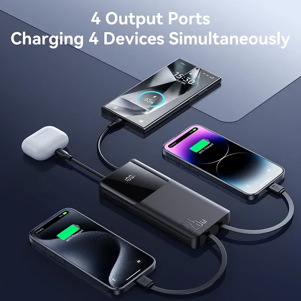 Joyroom JR-PBF19 22.5W ফাস্ট চার্জিং পাওয়ার ব্যাংক 10000mAh, কোয়াড আউটপুট
