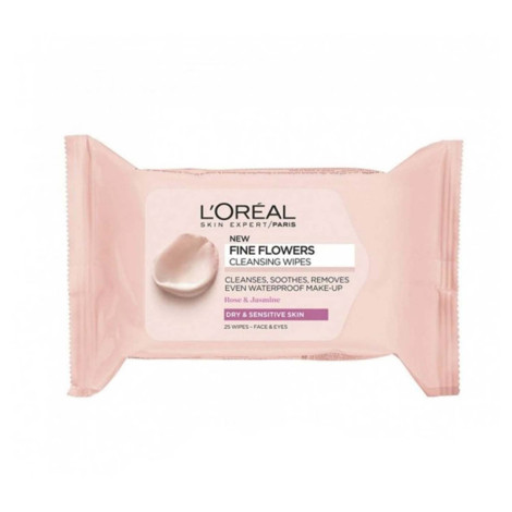 L'Oreal Fine Flowers শুষ্ক ও সংবেদনশীল ত্বকের ক্লিনজিং ওয়াইপস