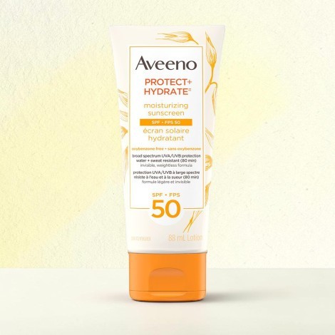 Aveeno Protect + Hydrate Face Moisturizing Sunscreen Lotion SPF 50 88ml (Canada)