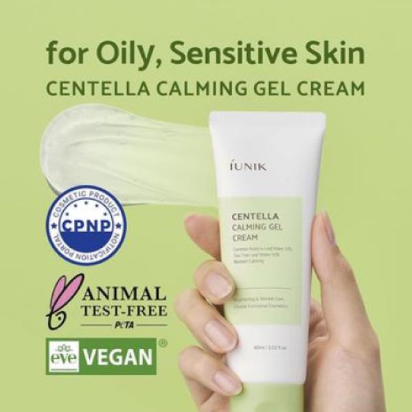 IUNIK Centella Calming Gel Cream 60ml (Korea)