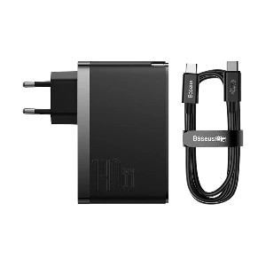 Baseus CCGP100201 GaN5 Pro USB & Dual USB-C 140W EU Black Charger