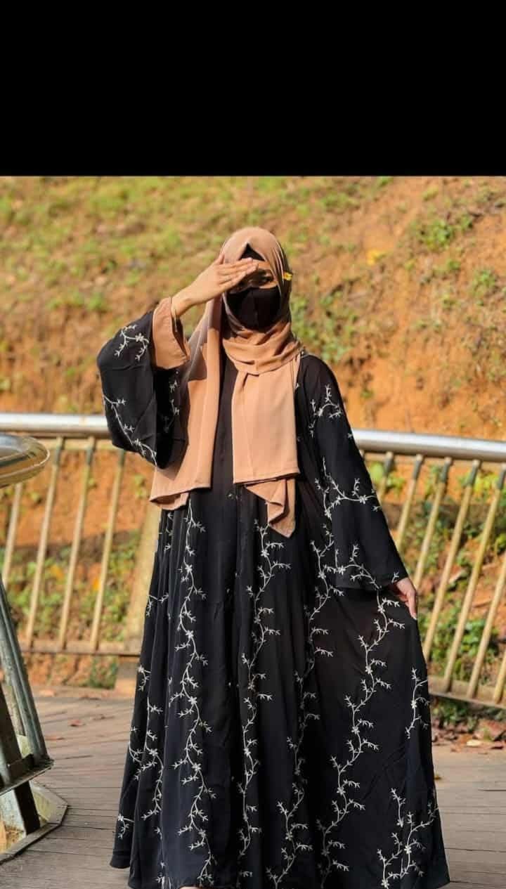 Arabic Koti Borka with Separate Inner, Embroidery Work