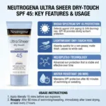 Neutrogena Ultra Sheer ড্রাই-টাচ সানস্ক্রিন SPF45 88ml