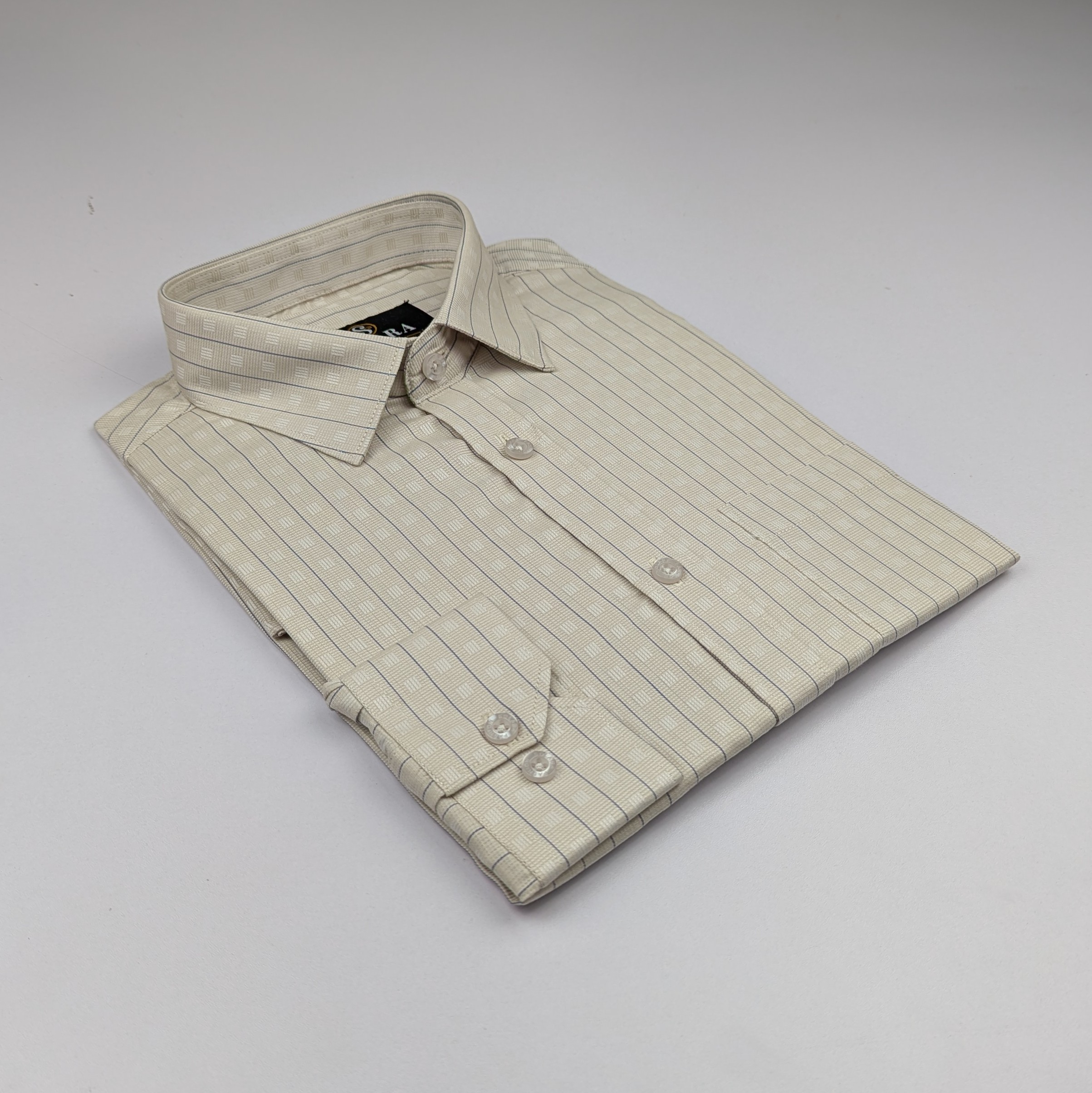 ছেলেদের ফরমাল স্ট্রাইপ শার্ট (99% কটন, S-XXL)