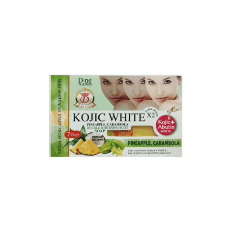 D-ne Nano Kojic White আনারস ও কামরাঙা Double Whitening সাবান 160g