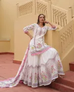 মেয়েদের পিউর কটন শারারা থ্রি পিস, সাইজ 36 থেকে 46