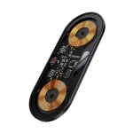 Baseus ডিজিটাল LED ডিসপ্লে 2-in-1 WXSX010101 15W ওয়্যারলেস চার্জার (কালো)