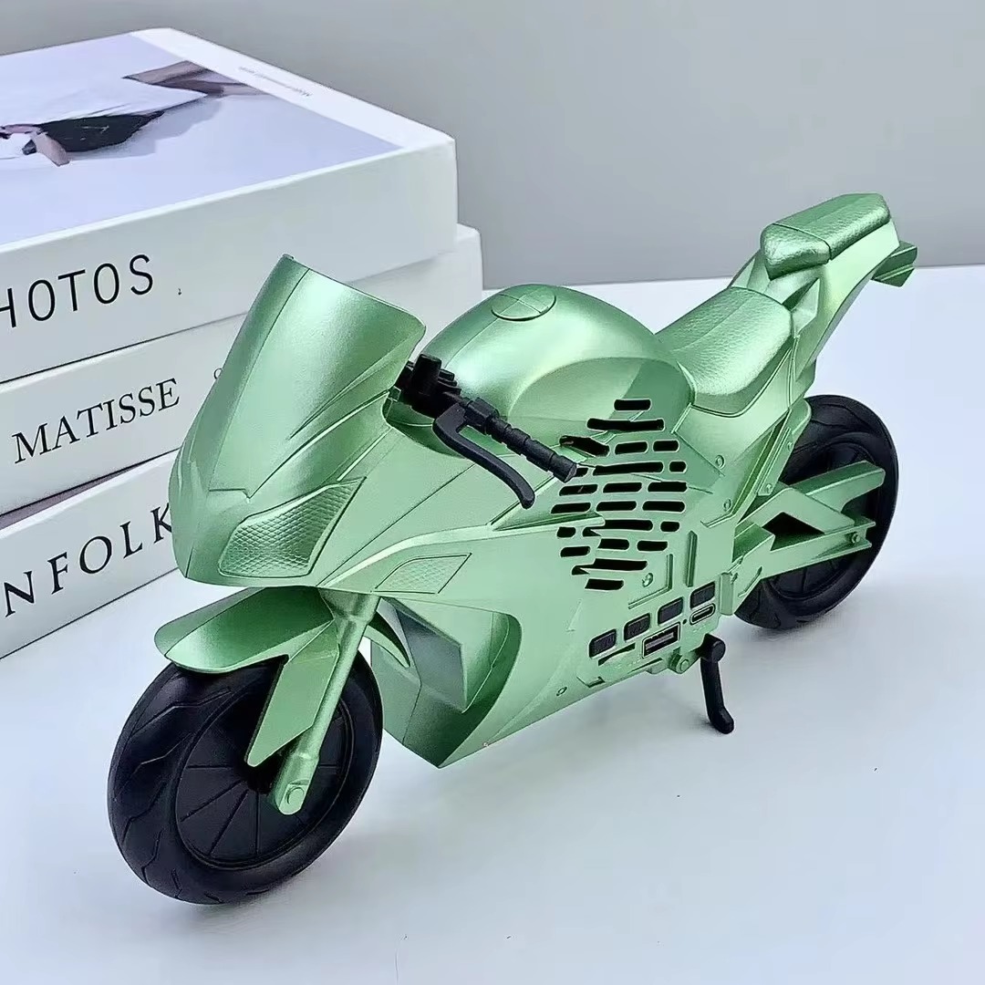 X-733 Motorcycle Shaped Portable Wireless Bluetooth Speaker – Unique Sports Bike Design, FM Radio, USB, TF Card & AUX Support