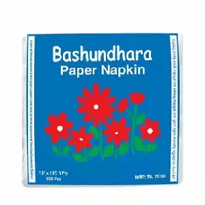 Bashundhara পেপার ন্যাপকিন 13 ইঞ্চি সুগন্ধিহীন