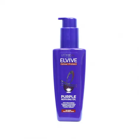 L'Oreal Elvive কালার প্রোটেক্ট পার্পল রিভাইভিং হেয়ার অয়েল 100ml