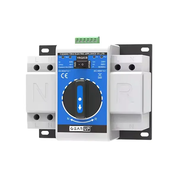 GearUP ATS-2Pro 63A ডুয়াল পাওয়ার অটোমেটিক ট্রান্সফার সুইচ