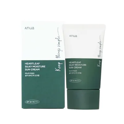 Anua Heartleaf সিল্কি ময়েশ্চার সান ক্রিম SPF 50+ PA++ 50ml