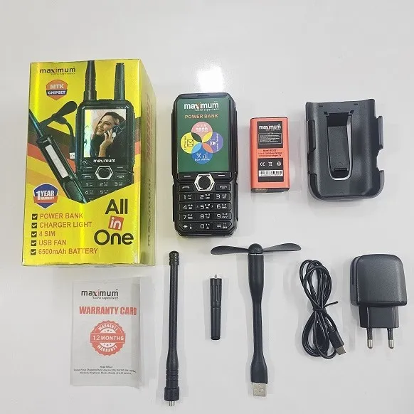 Maximum MB3031 ফোর সিম মোবাইল ফোন, ডুয়াল অ্যান্টেনা ও 6500mAh ব্যাটারি
