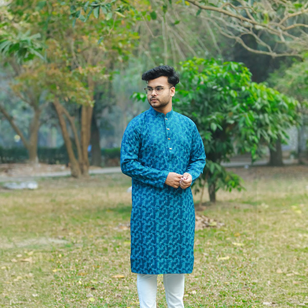 Men's Cotton Printed Panjabi