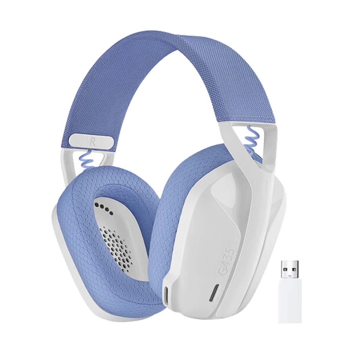 Logitech G435 Bluetooth Off White and Lilac Gaming Headphone