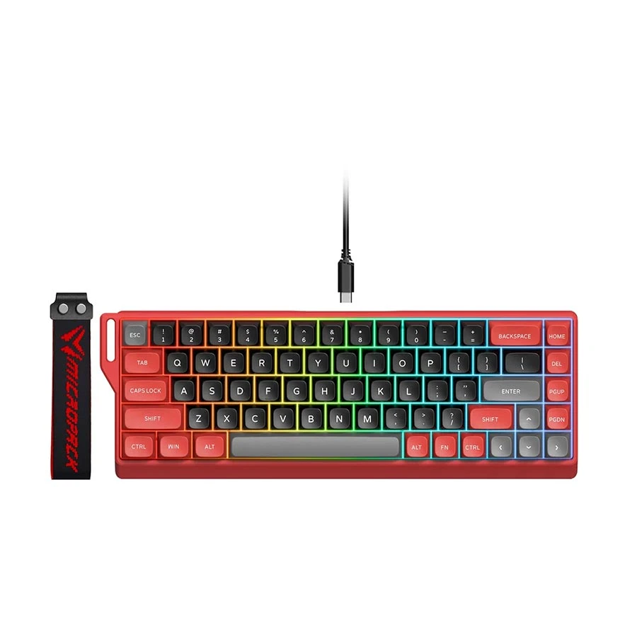 Micropack K-68M RGB Wired Red Gaming Keyboard