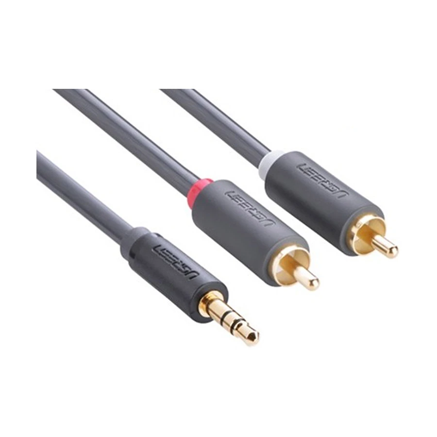 UGREEN AV102 (10510) 3.5mm Male to 2RCA Male 2 Meter Gray Audio Cable