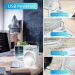 3 ইন 1 এয়ার কুলিং USB ফ্যান, LED নাইট লাইটসহ ওয়াটার ফ্যান