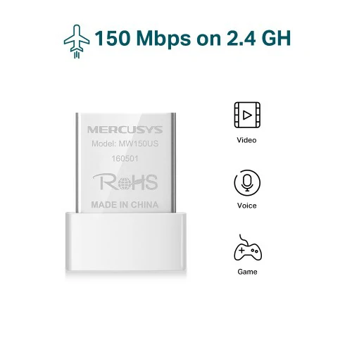 Mercusys MW150US 150Mbps N150 Wireless Mini USB Adapter