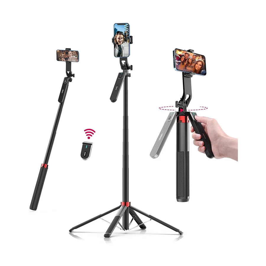 Ulanzi MA09 Bluetooth Selfie Stick Tripod with Wireless Remote Black