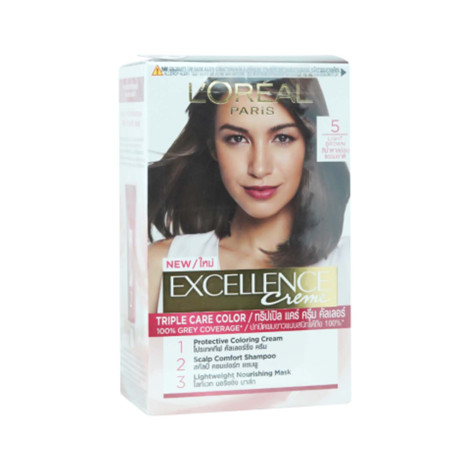 L'Oreal Excellence Creme হেয়ার কালার 5 Light Brown (হালকা বাদামি)