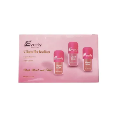 Everly Glam Perfection লিকুইড ব্লাশ ট্রায়ো, 3 পিস সেট