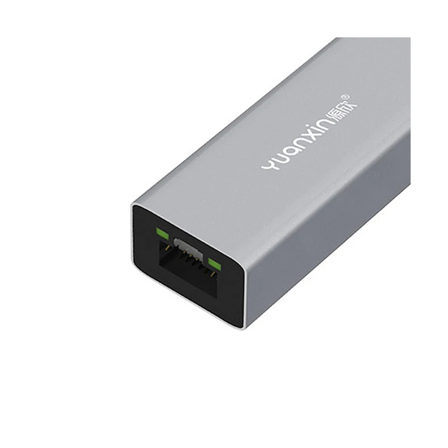 Yuanxin X-3562T Type-C Male to Lan Female Silver Converter