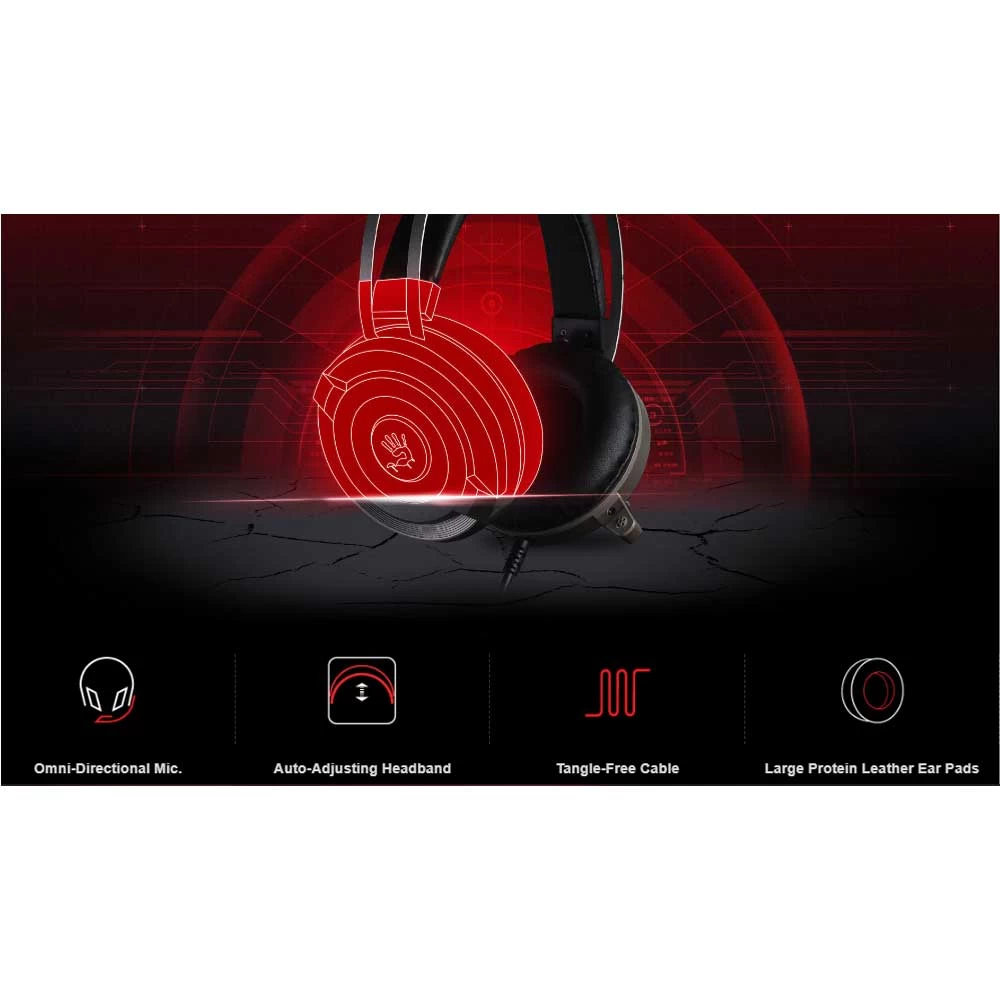 A4Tech Bloody G520S USB Black-Grey Gaming Headset