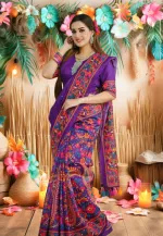Chanduri Silk Digital Print Saree, 12.5 Haath, 5 Colours
