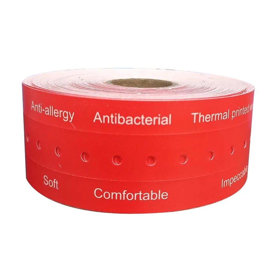 Rongta Antibacterial Thermal Wristband for RPW210 Adult Red 100 Pcs