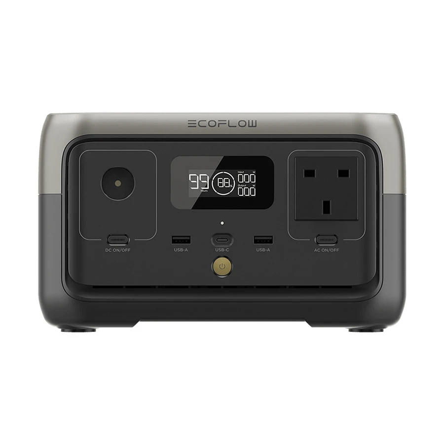 EcoFlow River 2 256Wh 300W Output Black & Gray Portable Power Station