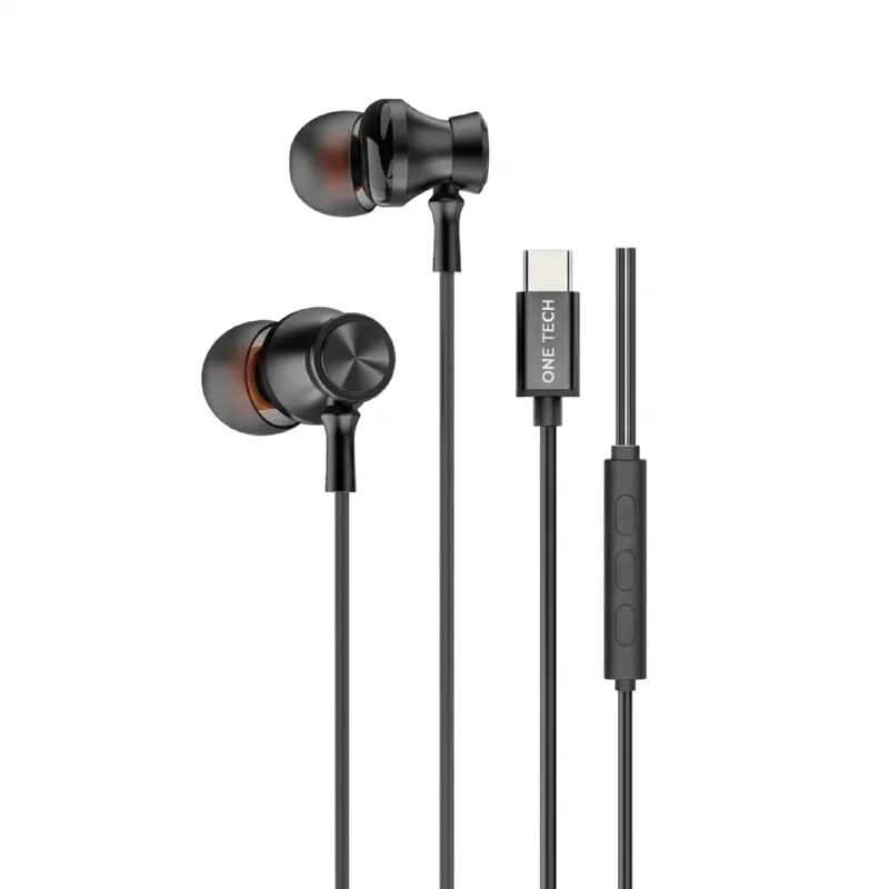 One Tech OT-50 Type-C ওয়্যার্ড ইন-ইয়ার ইয়ারফোন