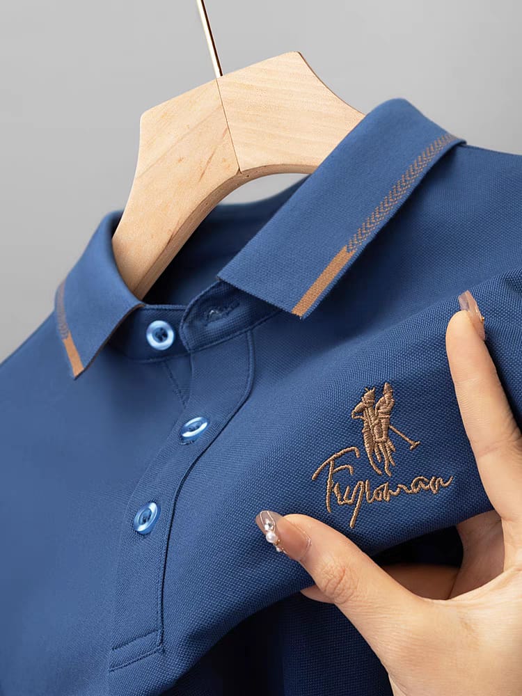 Men's Cotton Spandex Polo Shirt, 220 GSM, Size M, 3 Colours