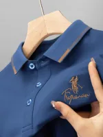 Men's Cotton Spandex Polo Shirt, 220 GSM, Size M, 3 Colours
