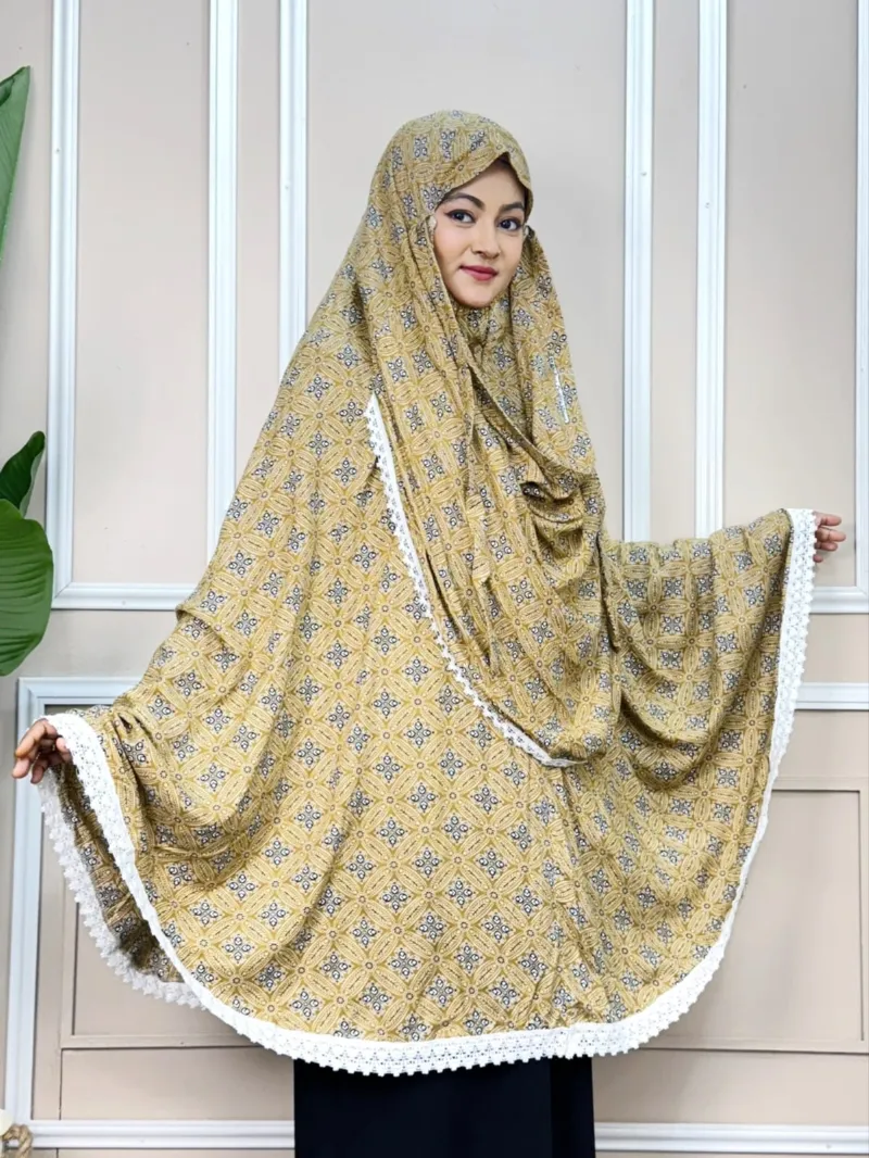 Suti Cotton Hijab with Niqab, Gher 150 and Front 45 Inch