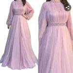 Graceful পুঁতি নেট গাউন