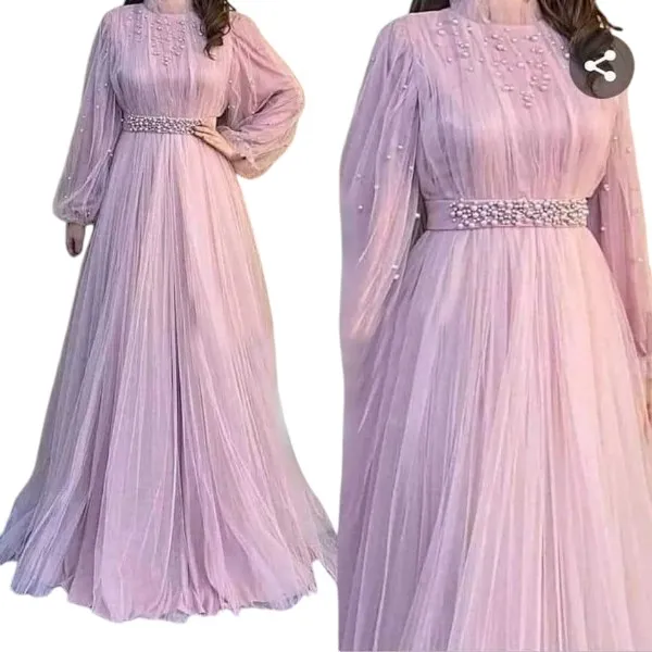 Graceful পুঁতি নেট গাউন