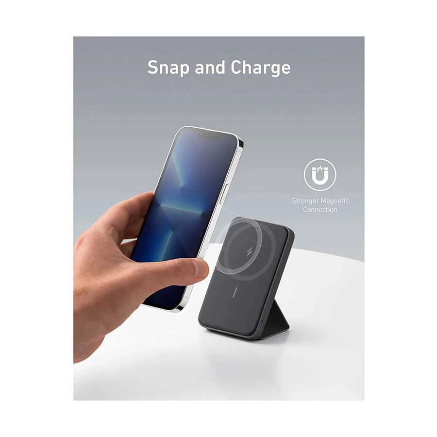 Anker 622 MagGo 5000mAh 12W Magnetic Wireless Power Bank Black