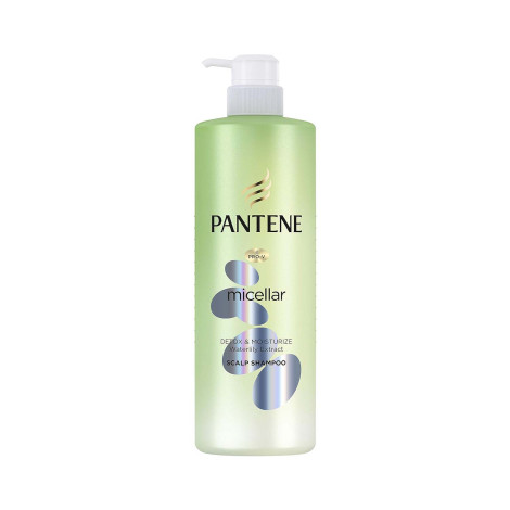 Pantene মাইসেলার ডিটক্স ও ময়েশ্চারাইজ ওয়াটারলিলি স্ক্যাল্প শ্যাম্পু 530ml
