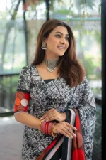 Eid Silk Saree with Digital Print and Blouse Piece, 12 Haath