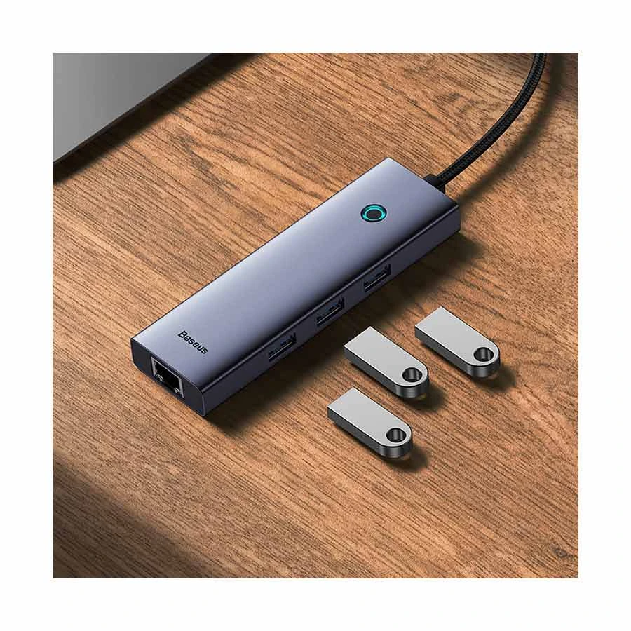 Baseus UltraJoy B0005280A813-01 USB to Tri USB 3.0 & LAN Converter
